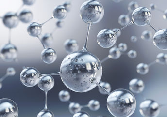 Background of atoms.