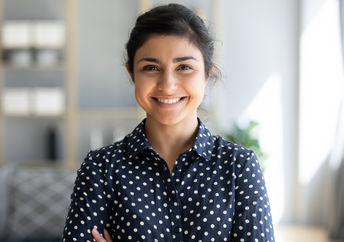 Portrait of a young woman.