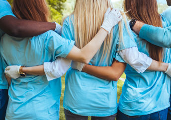 A group of volunteers.