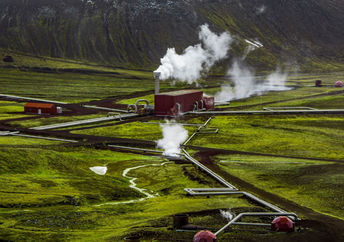 Geothermal plant in Iceland.