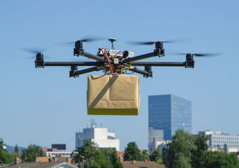 Drones can deliver groceries to your home.