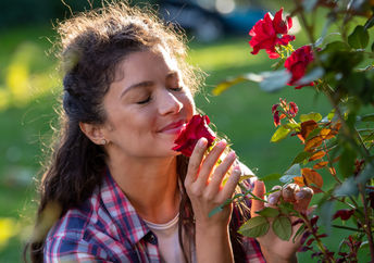 Smelling nature can be calming and good for your wellbeing.