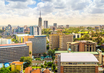 Nairobi city center.