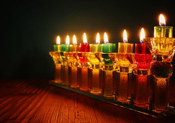 Hanukkah menorah.
