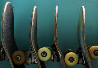 Skateboards.