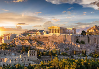 Acropolis in Greece.