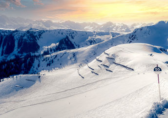 Ski track in Ischgl, Austria.
