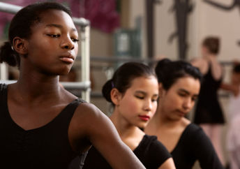 Black and Latina dance students.