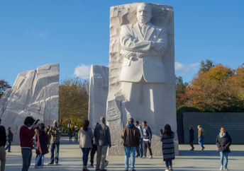 MLK memorial in Washington, DC.