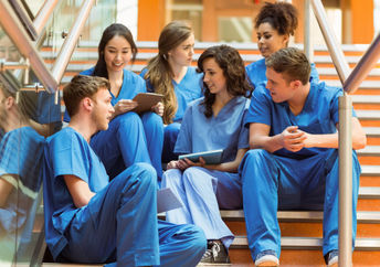 Medical school students.