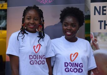 Doing acts of kindness on Good Deeds Day 2025.