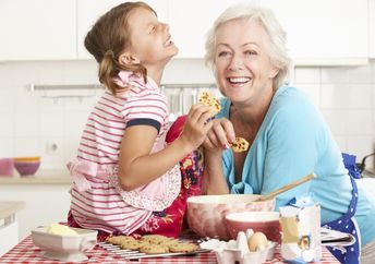 A grandmother and granddaughter share a special bond.