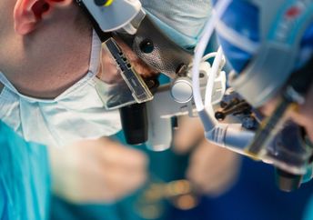 Surgeons doing a kidney transplant.