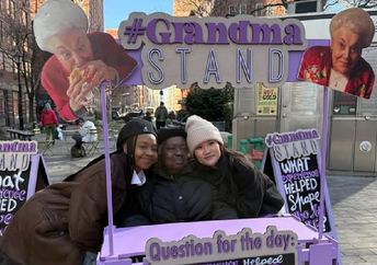 A Grandma Stand in New York City.