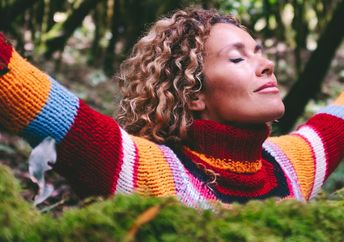 Spiritual self-care in nature.