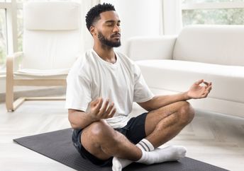 Beginning a body scan meditation.