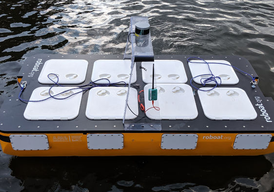 MIT's autonomous EV boat.