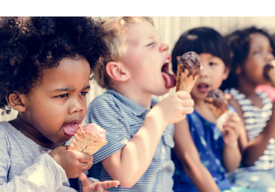 All children get to enjoy an ice cream cone at Everyday Sundae.