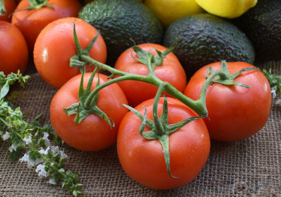 Tomatoes and avocados resemble human  organs.