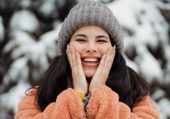 Healthy skin during the winter.