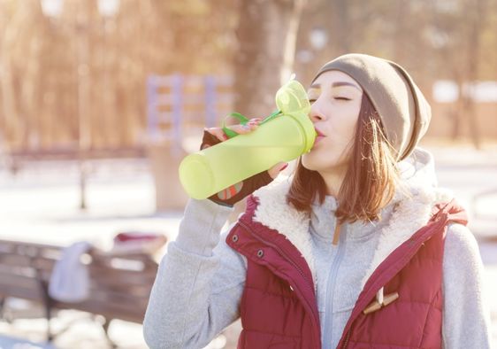 Working out during the winter.