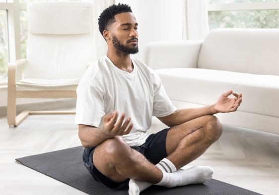 Beginning a body scan meditation.