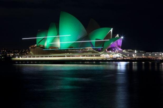 Sydney Opera House Earth Hour