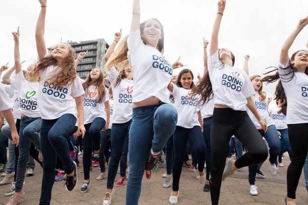 A Good Deeds Day flash mob in Costa Rica