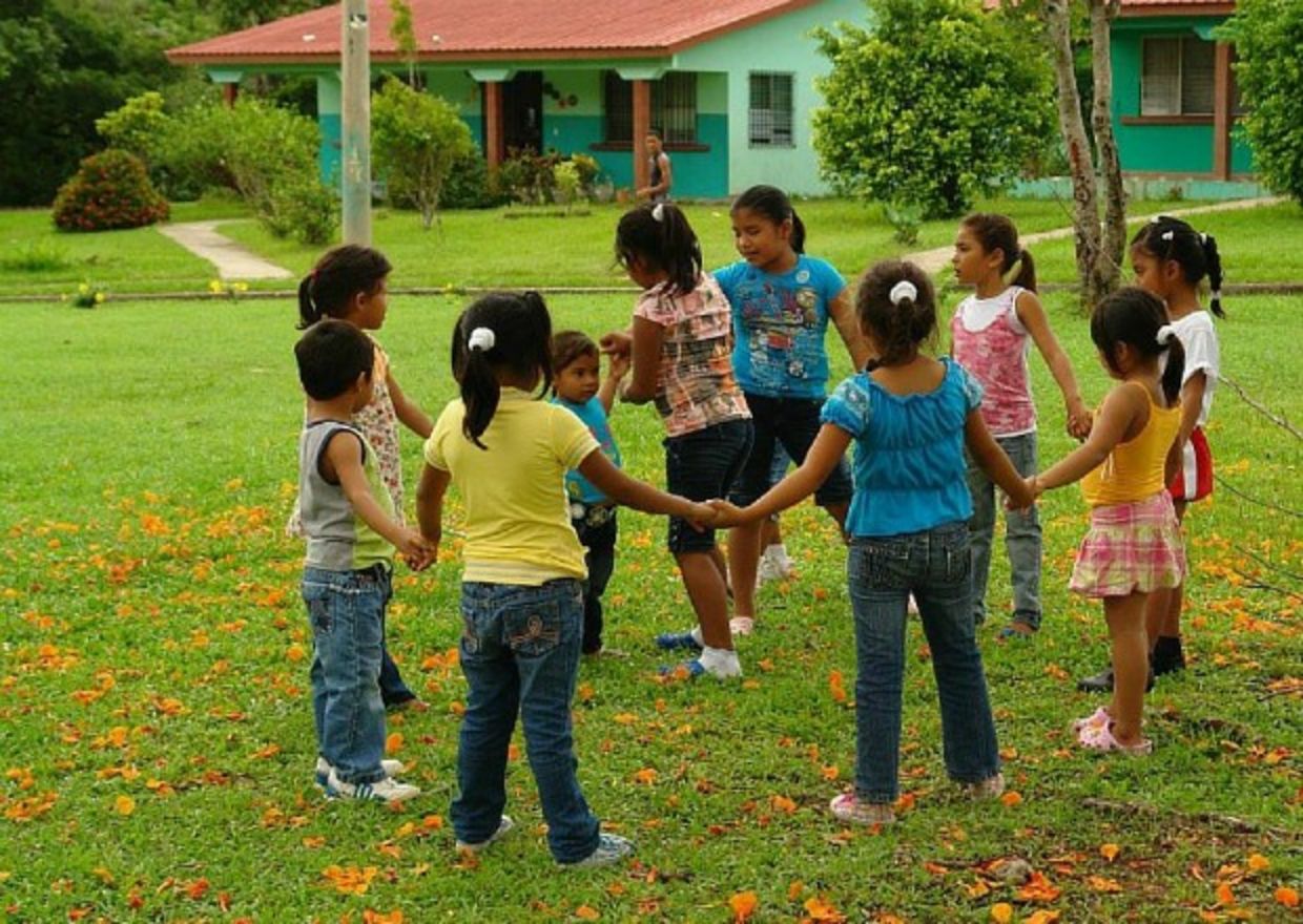 SOS children playing together