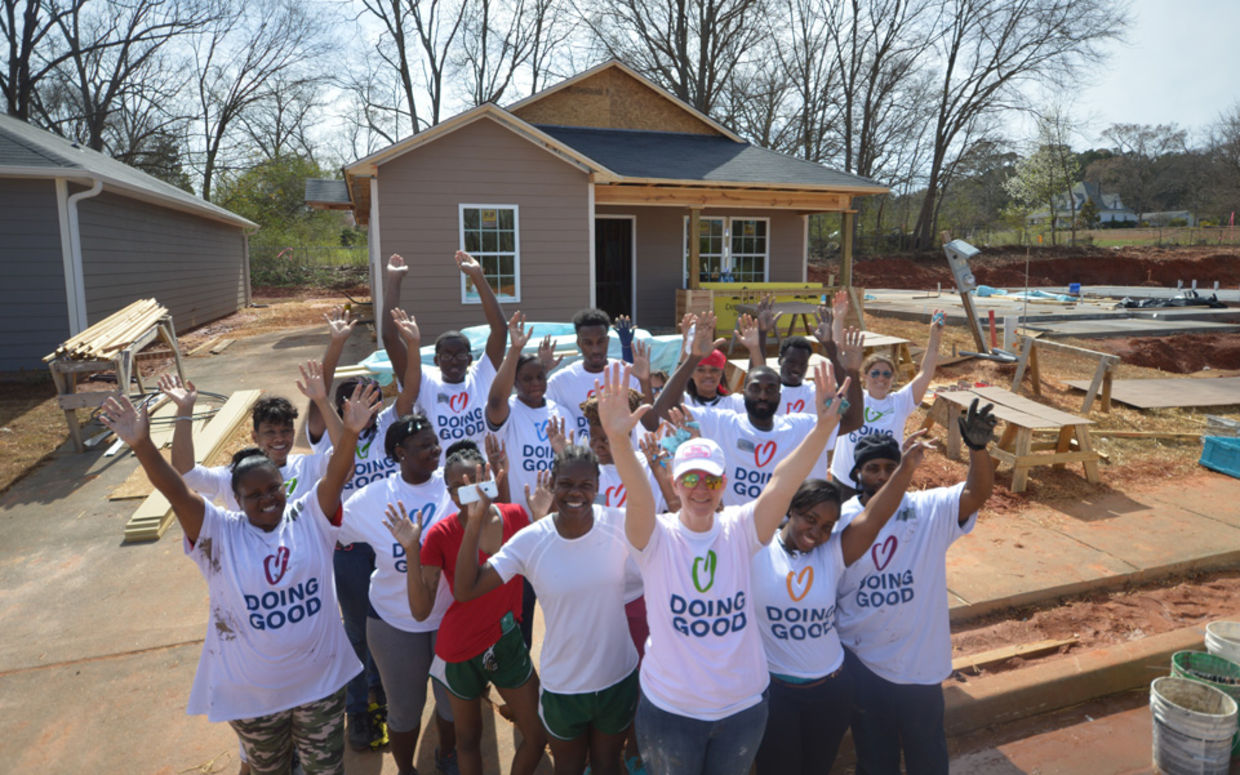 Building a home for the needy in Georgia, USA (Good Deeds Day)