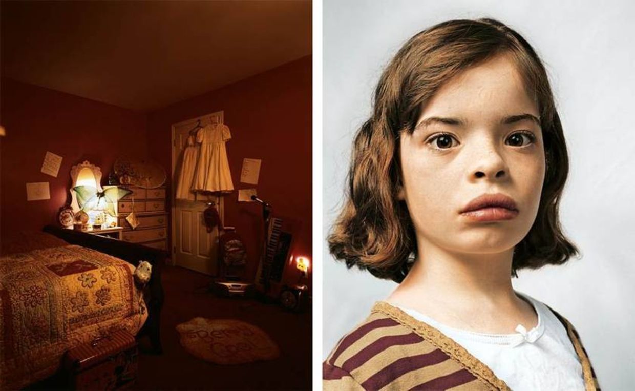 Delanie lives in a large house with her parents and younger siblings. Each child has his/her own bedroom. (James Mollison)