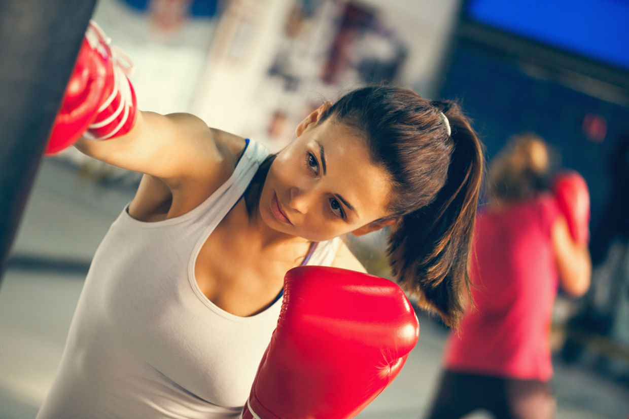 Boxing combines agility, cardio, and strength training and it’s also known to be a great stress reliever. (Shutterstock)