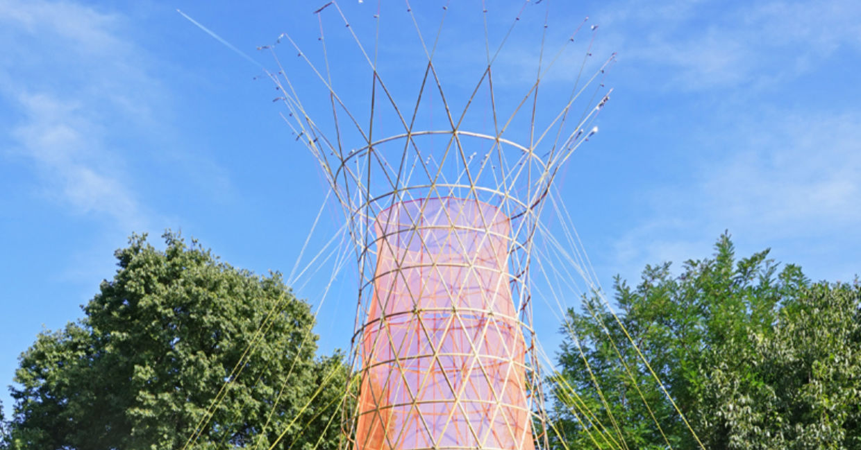 Assembling a Warka Water tower in Ethiopia