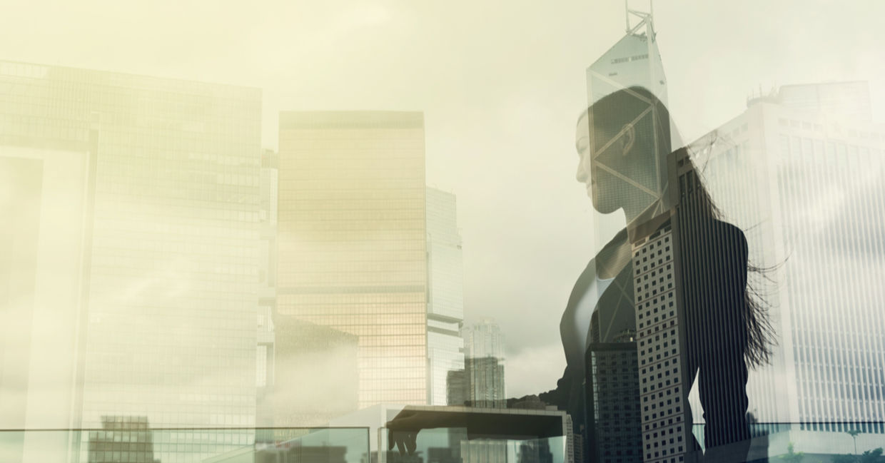 Confidence businesswoman