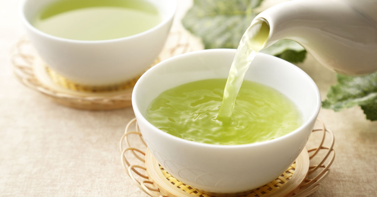 Green tea can help sooth a headache.