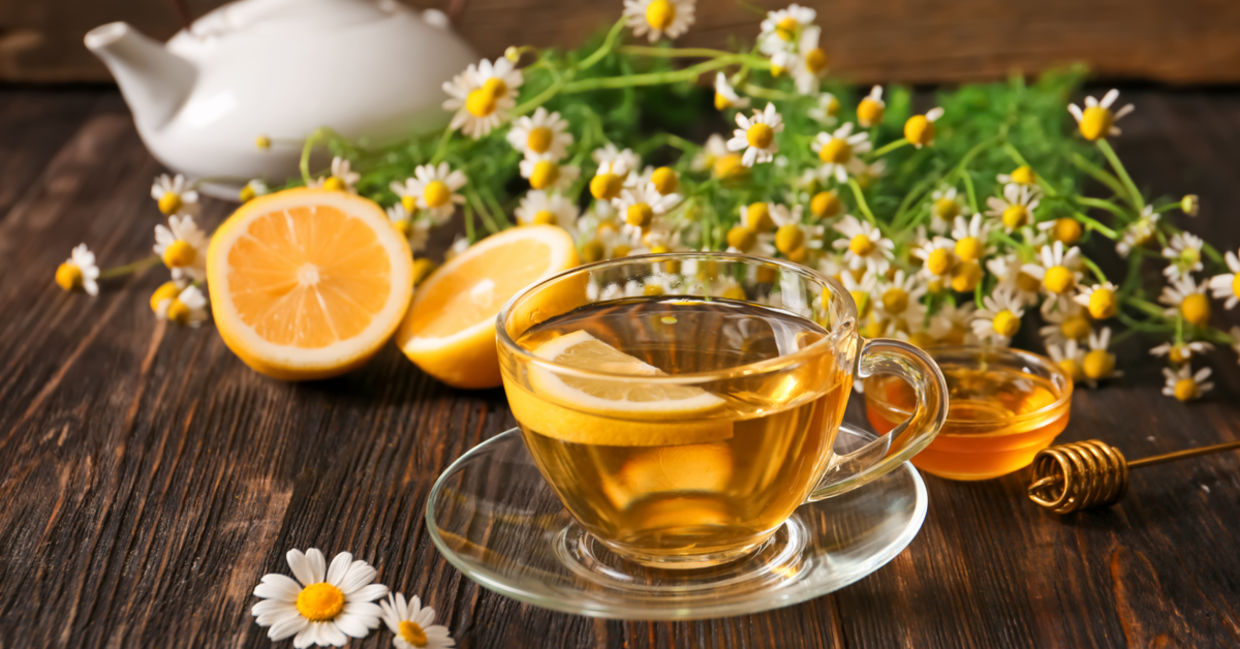 Chamomile flowers make the best gut healthy tea.