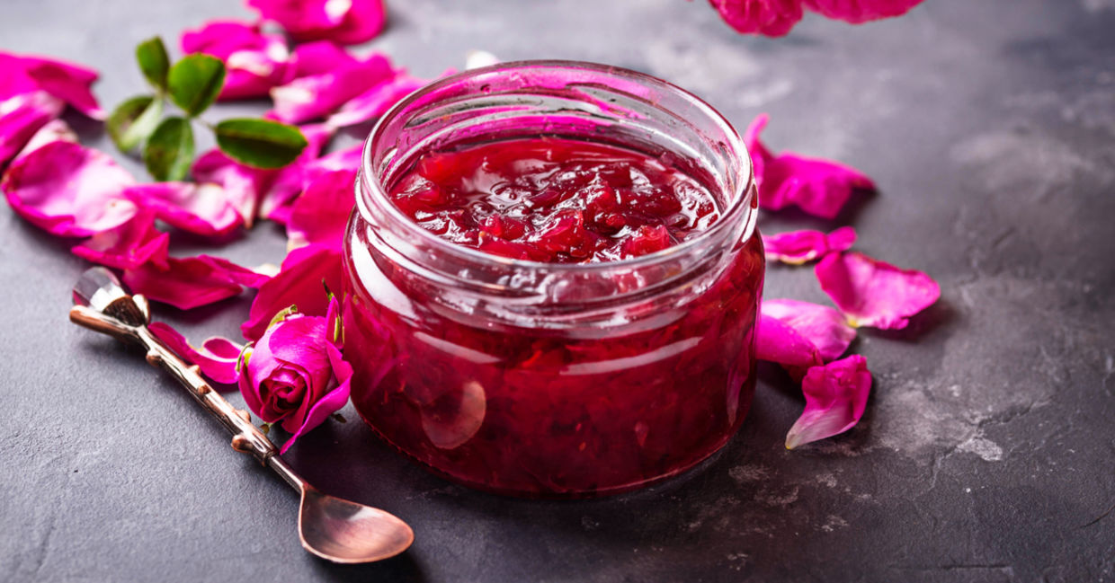 You can make gut healthy jam from rose petals.