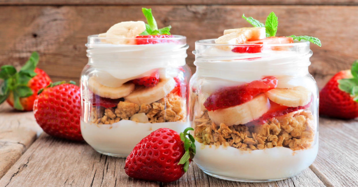 Kids will enjoy this healthy yogurt and fruit parfait.