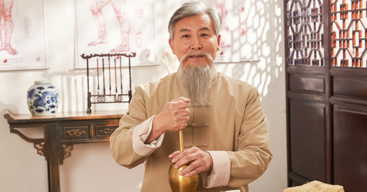 Chinese practitioner of traditional healing.