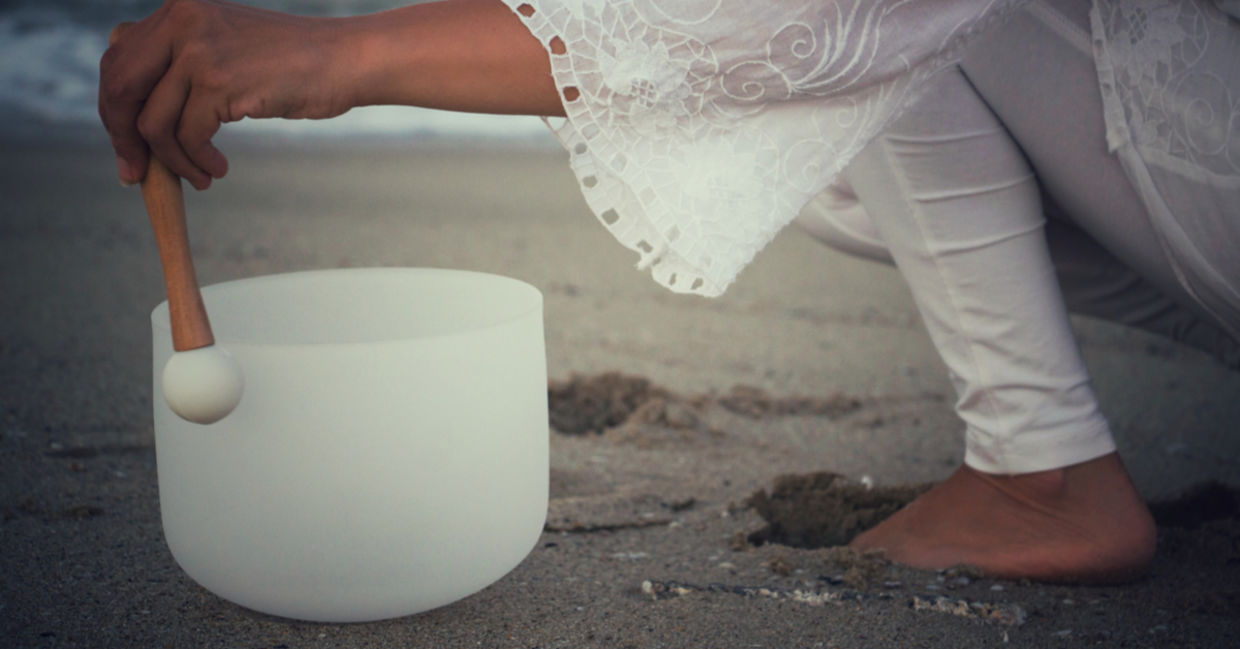 Use Crystal singing bowls for sound healing.