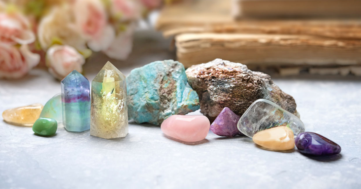 Crystals deepen spiritual healing.