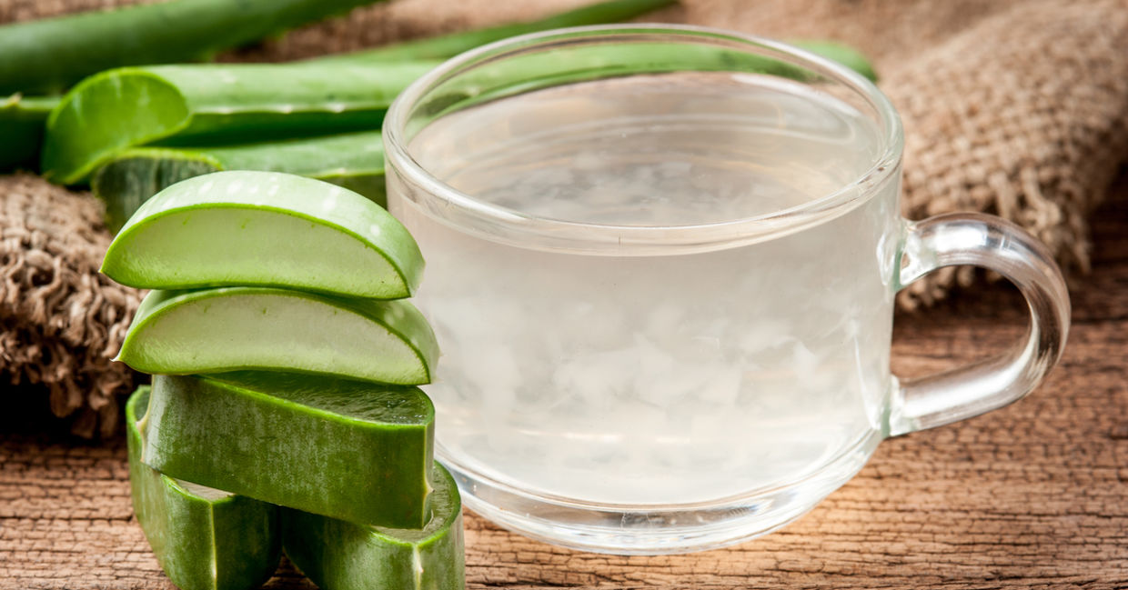 Aloe juice has health benefits.