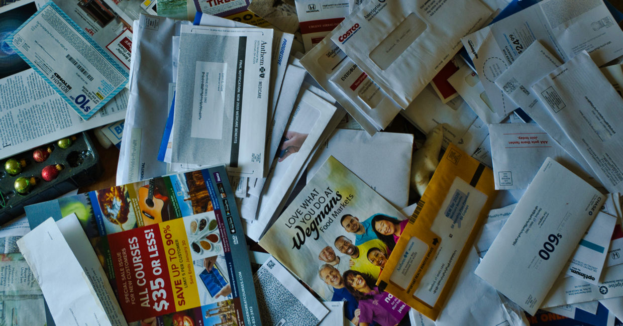 Get rid of junk mail.