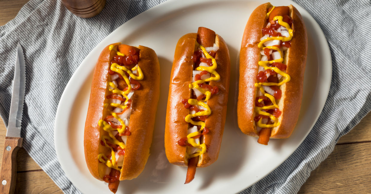 Grilled carrot dogs is a summer treat.