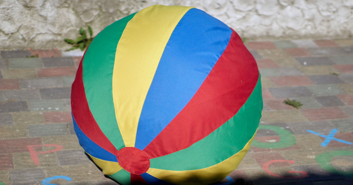 A Huge Beach Ball is Making the People of This Town Smile!