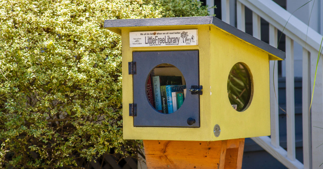 A Little Free Library.