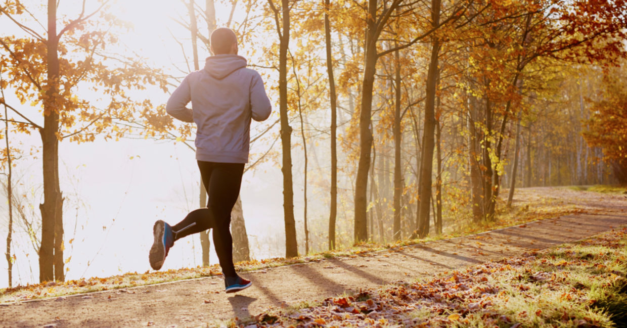 An early morning run can help reduce stress.