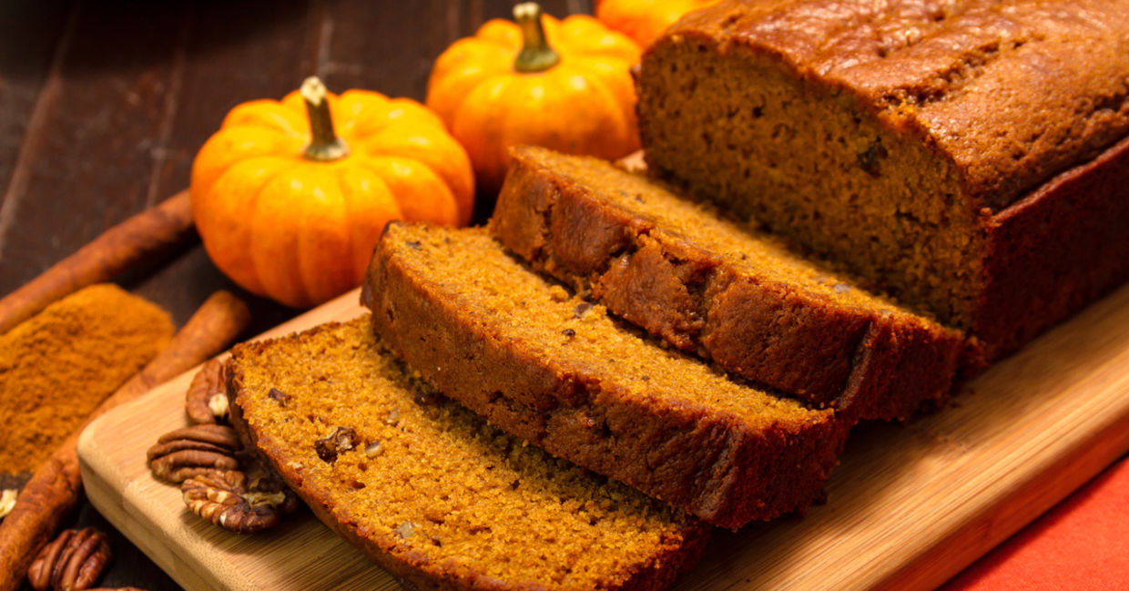 Reap the health benefits of pumpkin in the quick bread,