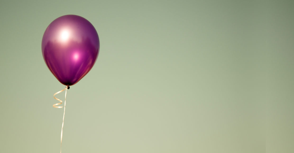 A rising balloon indicating an elevated mood