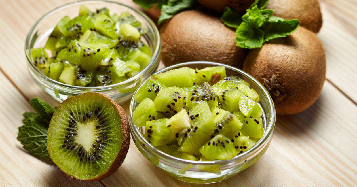 Kiwi is loaded with vitamin C and other nutrients.